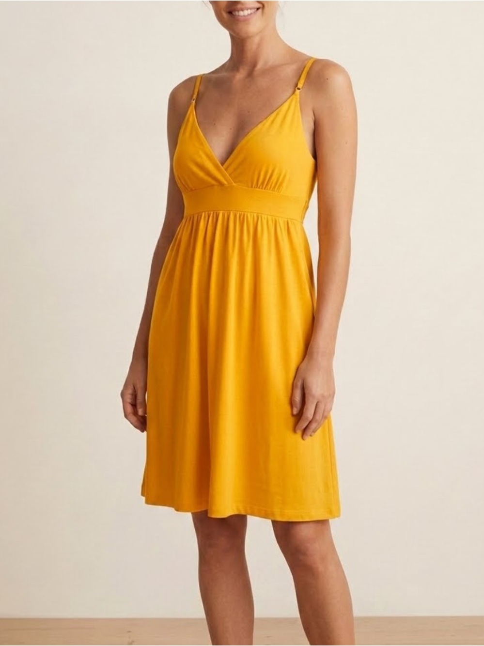 NWT James Perse Mango Supima Cotton Cami Sundress with Spaghetti Straps. Size 4